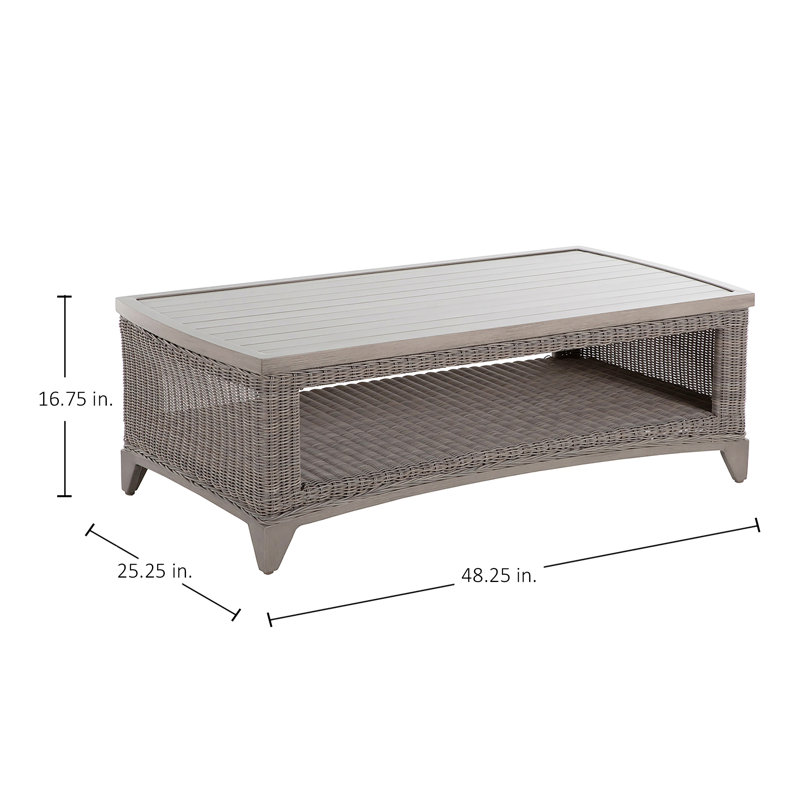 Astoria Outdoor Coffee Table, Oyster