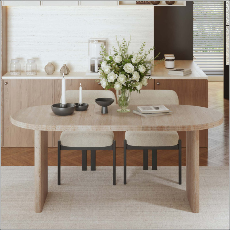 Table de salle à manger extensible moderne avec rallonge amovible, Blanc ancien