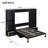 Space-Saving Murphy Platform Bed with LED Storage and Ample Shelving