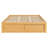 Platform Bed Frame with 4 Storage Drawers and Footboard Storage Cubby, No Headboard-1873463625