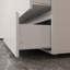 Commode biseautée à six tiroirs brun foncé et noir - rangement moderne avec glissières silencieuses et beaucoup d'espace