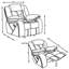 Fauteuil inclinable et oscillant Endra