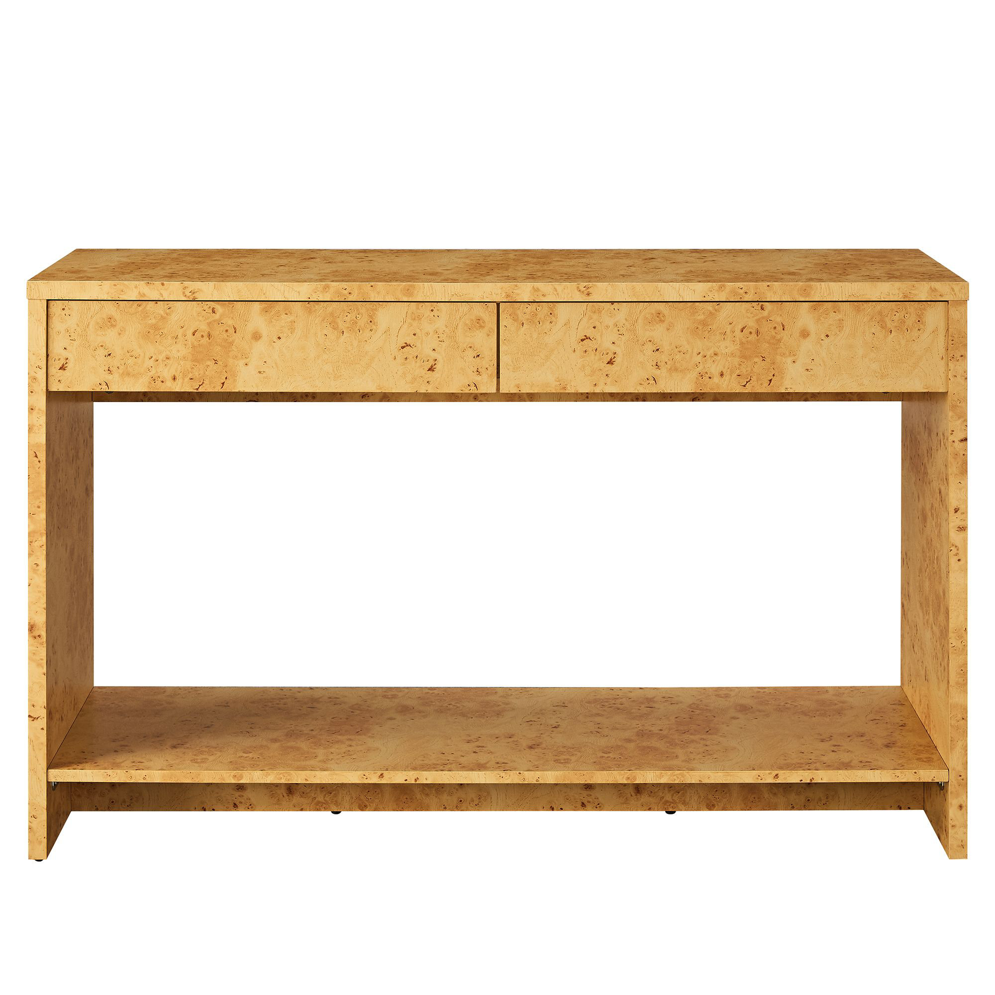 Modway Hudson 2-Drawer Burl Wood Console Table & Reviews | Wayfair