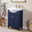 Ensemble de meuble-lavabo simple 24 po bleu