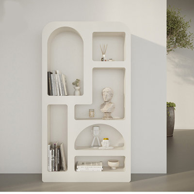 71.25" H x 39.37" W Geometric Bookcase