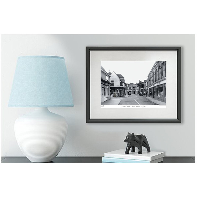 Trowbridge, Church Street C1955 - Single Picture Frame Print, 60cm H x 80cm W x 2.3cm D