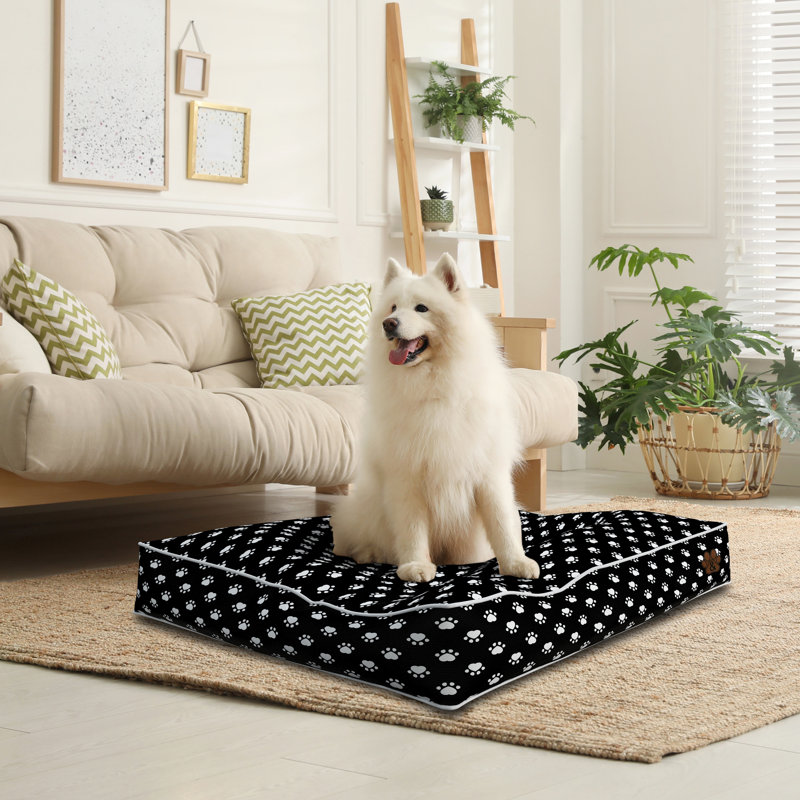 Dog Bed For Small - Medium - Large Dogs - Soft Pet Bed Mattress With Machine Washable Cover & PU Foam Pet Crate Bed - Dog Bed Mattress With Non-Slip Bottom  Cushion Design 10  Small S (69 cm x 51 cm x 10 cm)