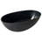 55" Matte Black Freestanding Solid Surface Bathtub