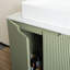 Meuble-lavabo à rayures 30 po avec lavabo, meuble de rangement autoportant avec 2 portes, lavabo en céramique et comptoir en pierre frittée Carrara-576869248-576869251
