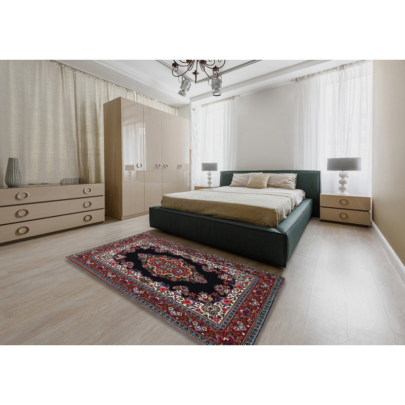 Tapis brun/noir/beige traditionnel Arum, Rectangle 5 pi x 7 pi