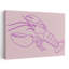 Vibrant Lobster Lines Minimalist Modern Lobster Ocean Wall Art Print by Treechild - Wrapped Canvas Print-1402807010