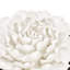 Décoration murale fleur en céramique crème faite à la main-1840267477
