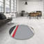 Tapis contemporain gris / rouge / noir-652098410