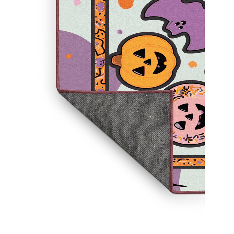 Tapis de vacances d'Halloween The Holiday Aisle®, Rectangulaire 8 pi x 12 pi