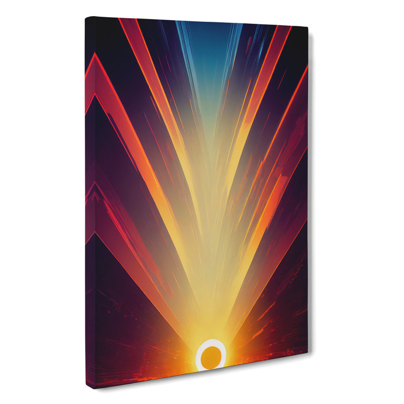 Seductive Sunset Abstract - Wall Art, Wrapped Canvas, 50cm H x 35cm W x 3cm D