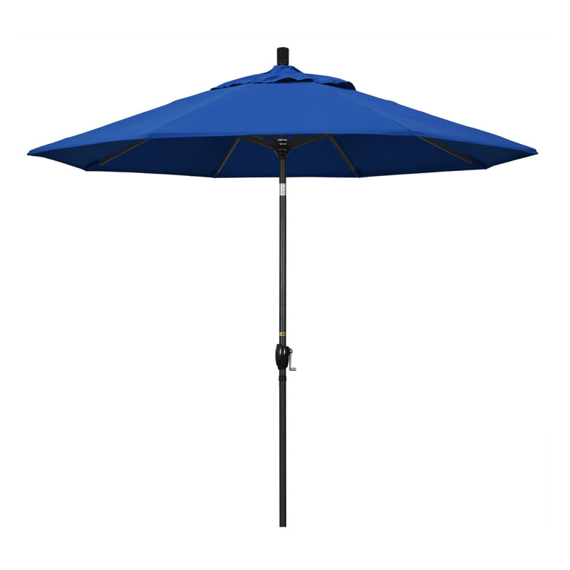 Parasol de marché 9 pi Ayomipo, Bleu pacifique - Pacifica, Brun