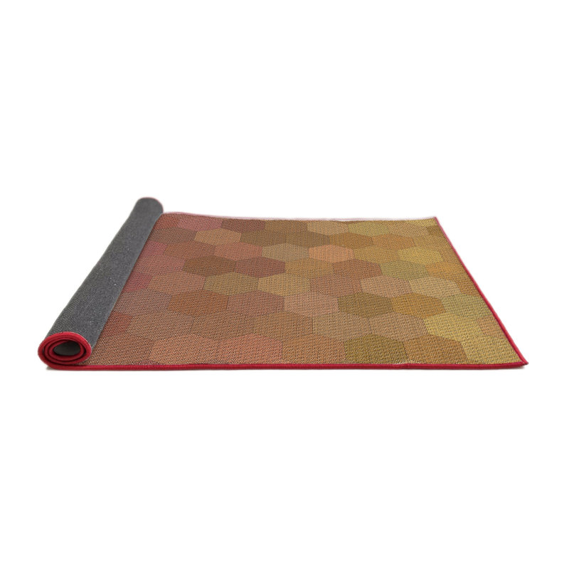 Geometric Indoor Rug, Round 4'