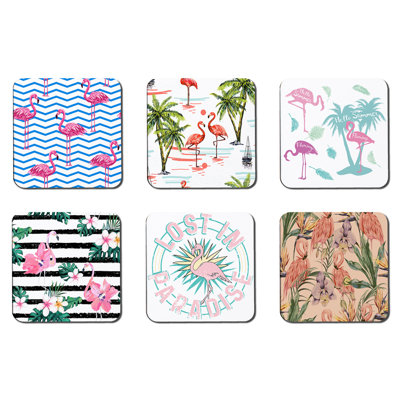 Square 6 Piece Coaster Set