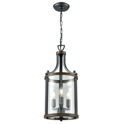 Colleyville 3 - Light Black Lantern Pendant