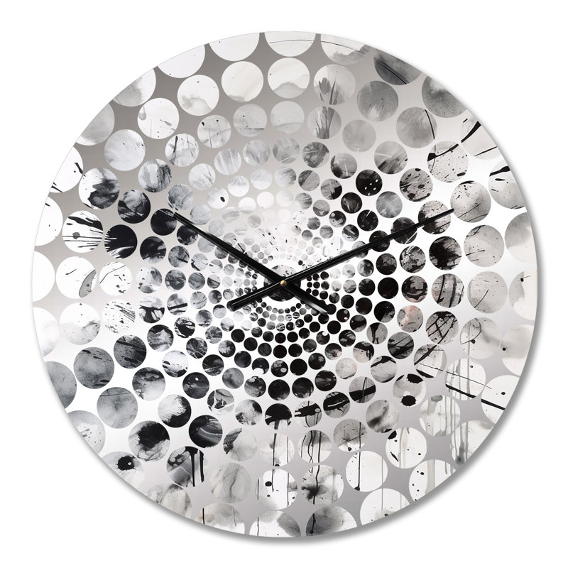 Horloge murale géométrique abstraite Haylee, Médium