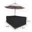 Housse pour ensemble de salle à manger rectangulaire extensible et robuste avec trou pour parasol-726580077-726580066