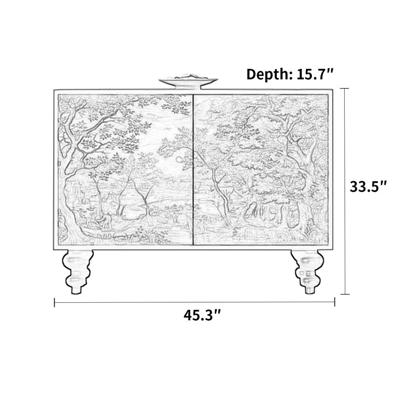 Armoire décorative française