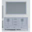 Gris foncé 60 po W Double meuble-lavabo avec comptoir en marbre de culture, miroir 58 et armoires intérieures spacieuses, gris, pour salle de bain, finition, miroir, compartiments de rangement