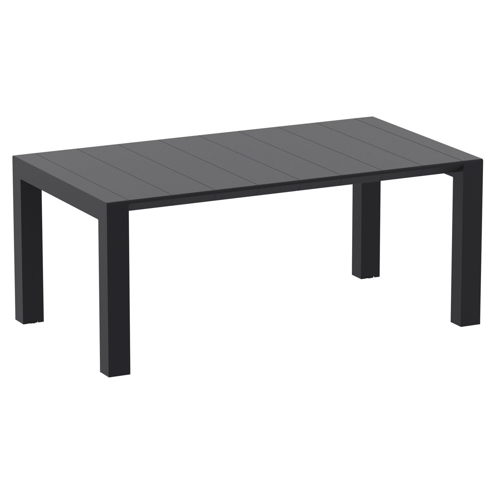 Farrah 86" Patio Dining Set, Black