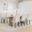 Leather Dining Chairs Set Of 6, Accent Parsons Diner Chair Upholstered Dining Room Chairs, Fabric Kitchen Chairs With Solid Wood Legs And Padded Seat For Living Room And Restaurant-1005759456