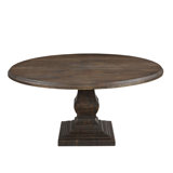 Annacarolina Round Solid Wood Dining Table