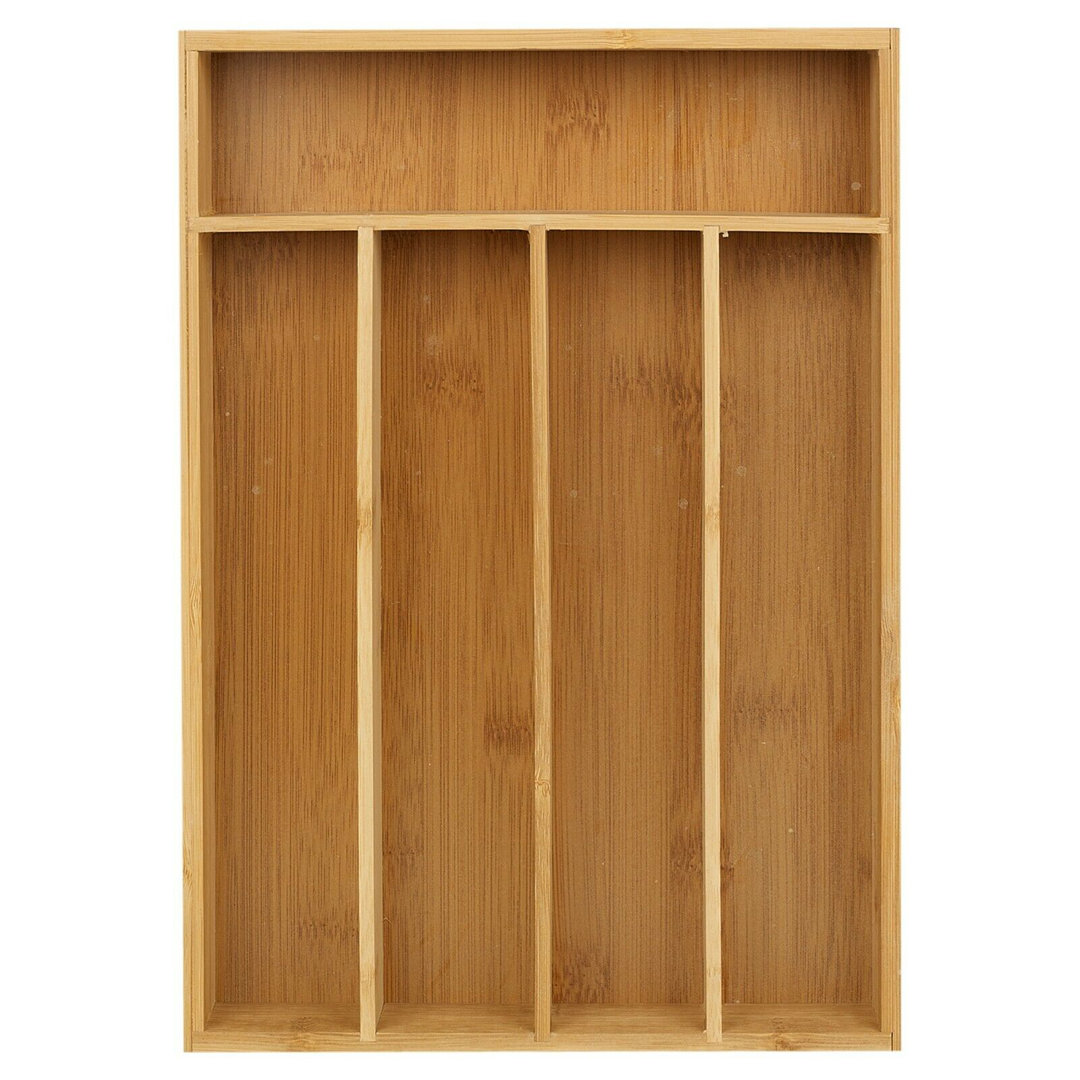 Bamboo Rectangle Cutlery Tray