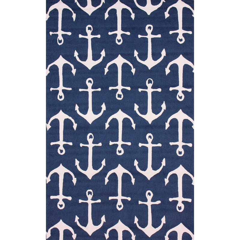 Powellsville Geometric Indoor / Outdoor Rug, Rectangle 6' x 9'