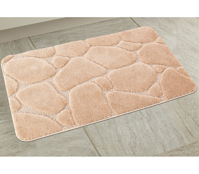 Banerjee Non-Slip Bath Rug, Beige