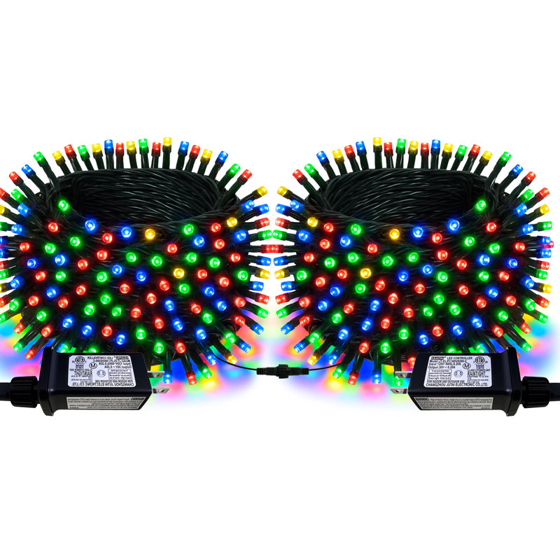 Guirlande lumineuse de Noël multicolore 105 pi, Multi-couleur