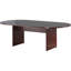 Plateau de table de conférence ovale 8 pi Essentials Series, acajou
