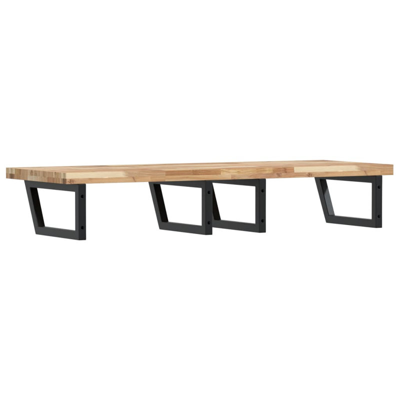 Buckholtz 120cm Solid Wood Bathroom Vanity Top, Acacia/Black