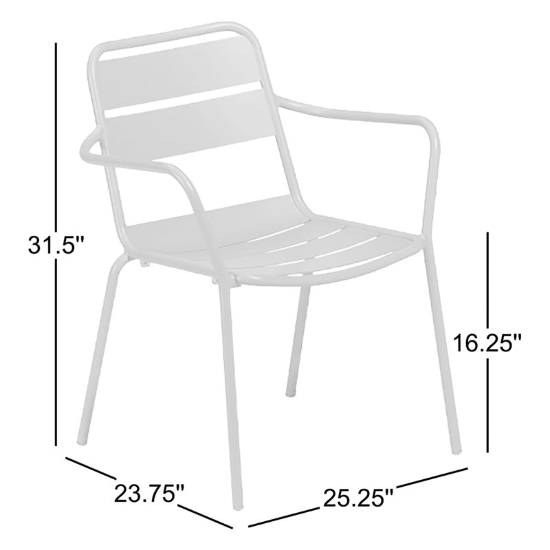 Kapri Armchair - Powder-Coated Aluminum Frame, Sage, 2