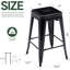 Tabouret de comptoir 24 "avec structure en métal, ensemble de 4 tabourets de bar intérieur / extérieur-1426740434-1397376350