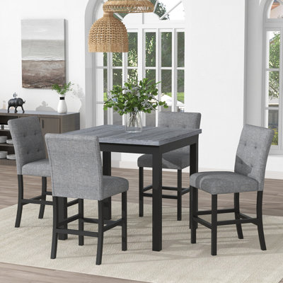 Jordie Square 35.42'' L x 35.42'' W Dining Set -  Red Barrel StudioÂ®, ABC452C534A84AF8BC732A0788476DEF