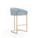 Lioba Upholstered Counter Stool with Metal Frame