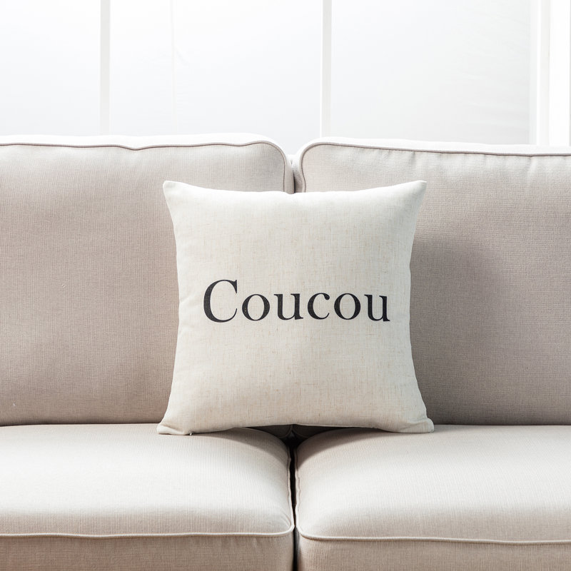 Housse de coussin 18 po, Mélange de duvet, Coucou