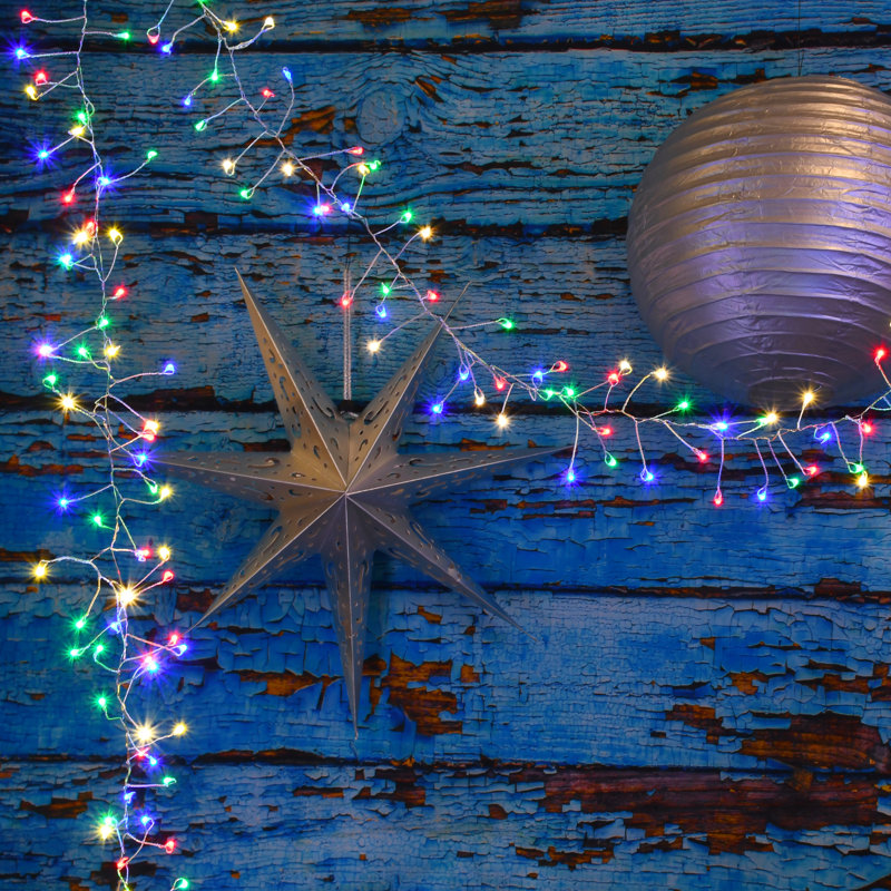 Electric Firecracker LED Fairy String Lights, Multicolor