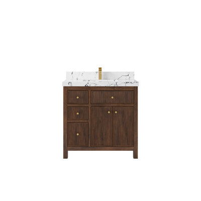 Teck de 36 po Sonoma X P 22 po Meuble-lavabo central D 