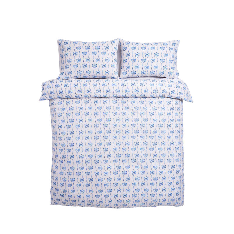 RIBBON BOW, Double Duvet Cover Set + 2 Standard Pillowcases