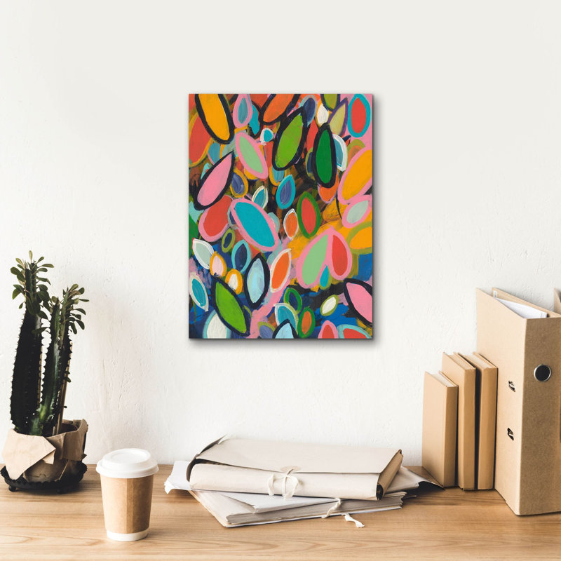 «Forest Floor No. 1» par Jan Weiss, art mural sur toile, H 16 po x l 12 po x P 0,75 po