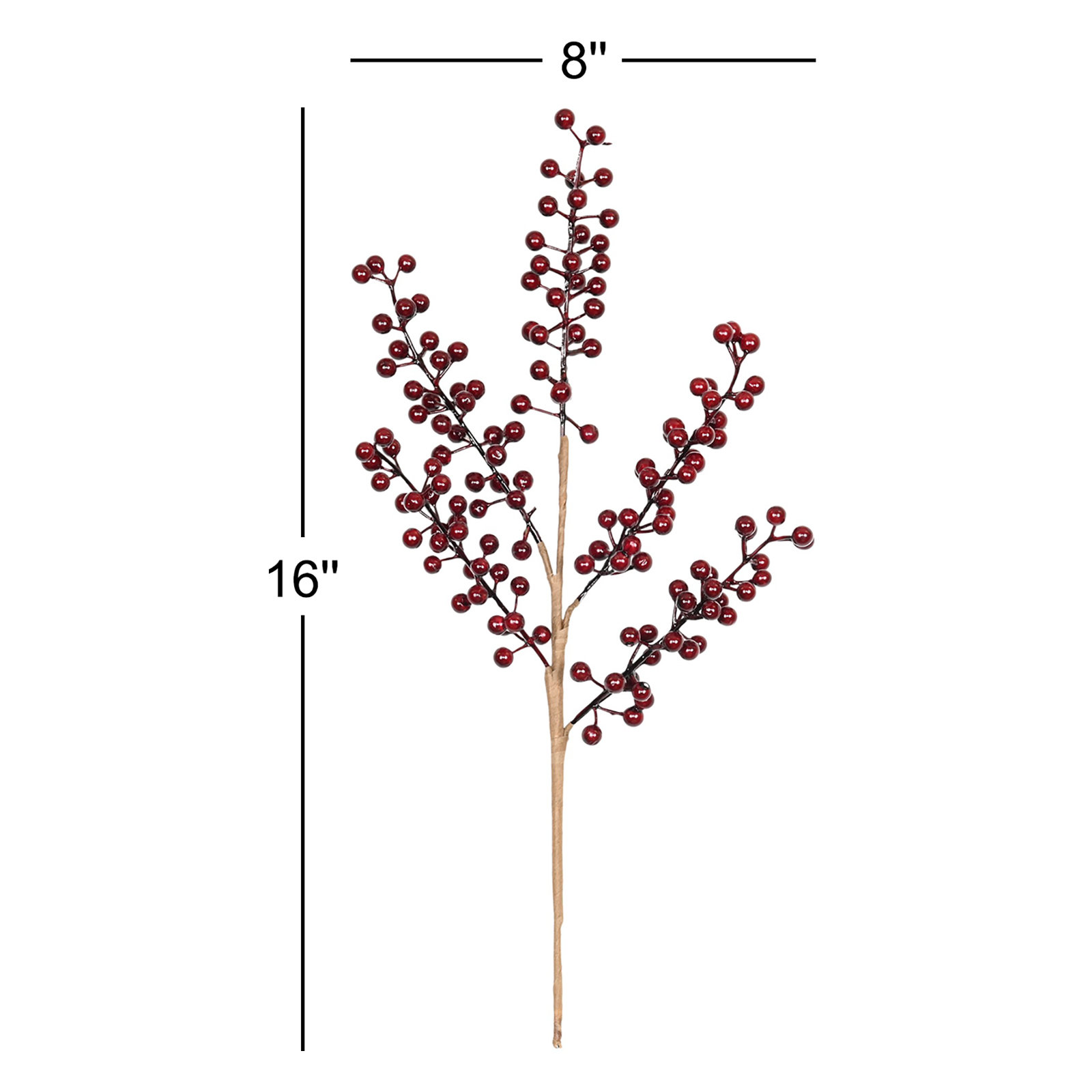 Berry Floral Stems, Burgundy