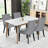Tufted Upholstered Gray Dining  Chair -1156578418