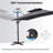 11' X 9' Rectangular Cantilever Umbrella with Weighted Base-627703396
