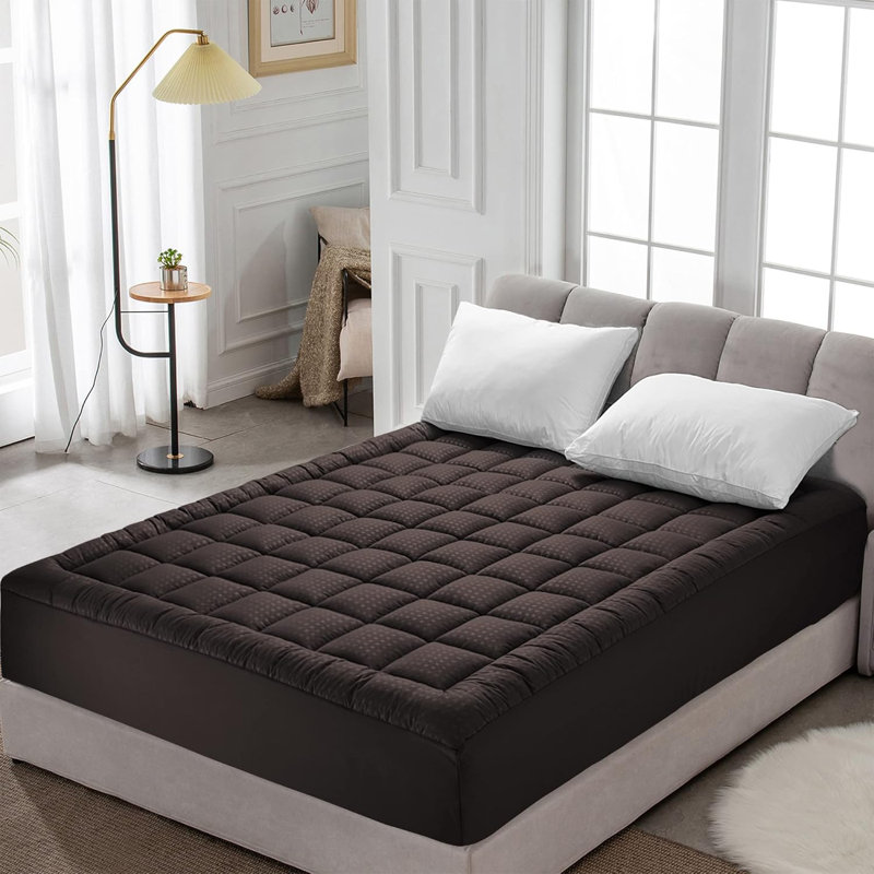Laumer 2'' Mattress Pad, Queen, Dark Gray