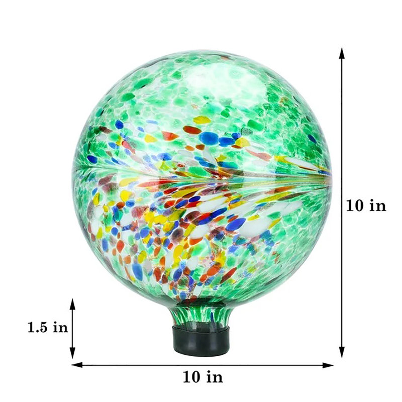 Boule de regard en verre Rovanio, Vert
